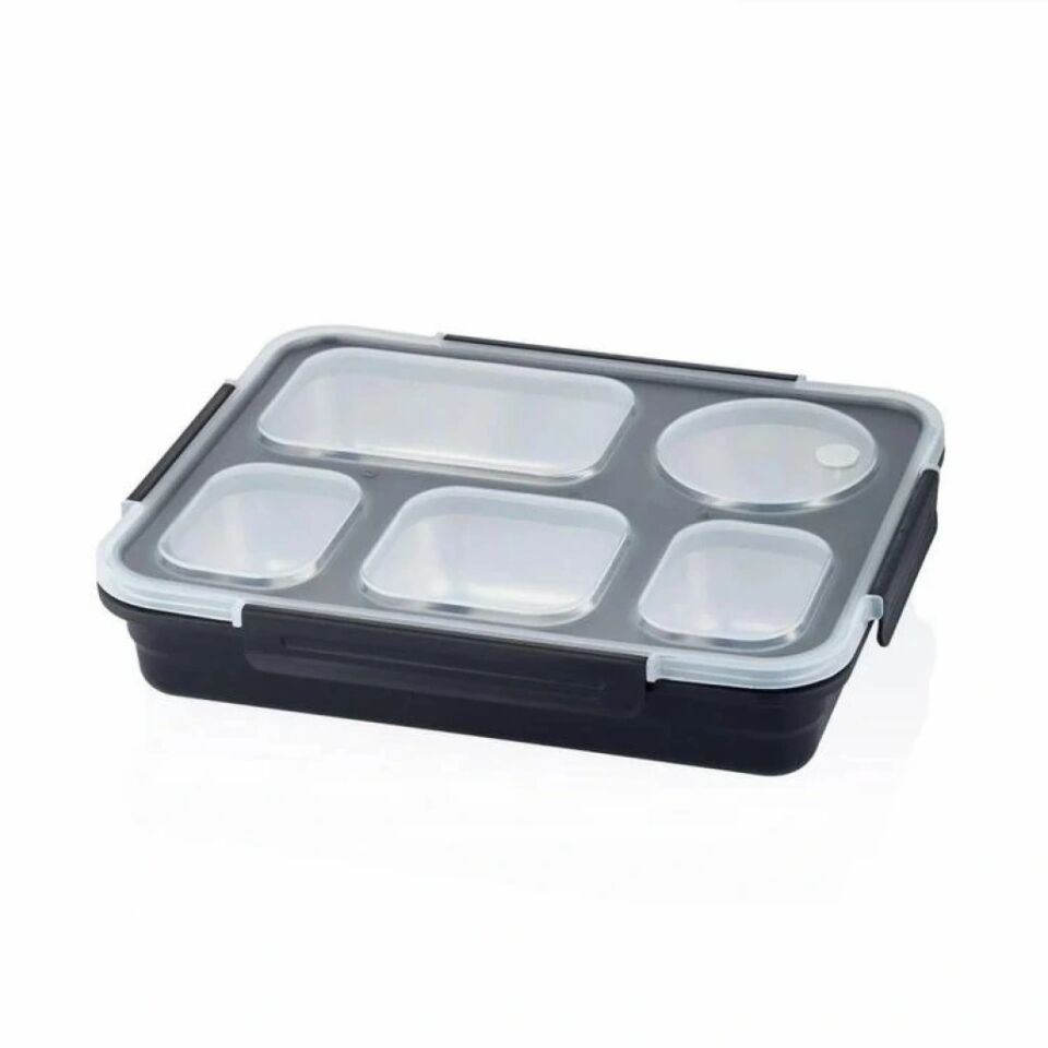 Vagonlife 1600 Ml 5 Bölmeli Paslanmaz Çelik Lunch Box
