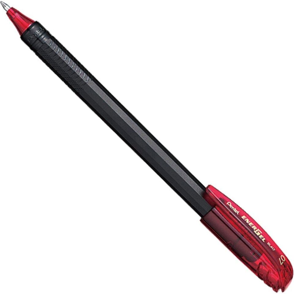 Pentel Energel Yeni Nesil 0.7 Mm Likit Roller Kırmızı