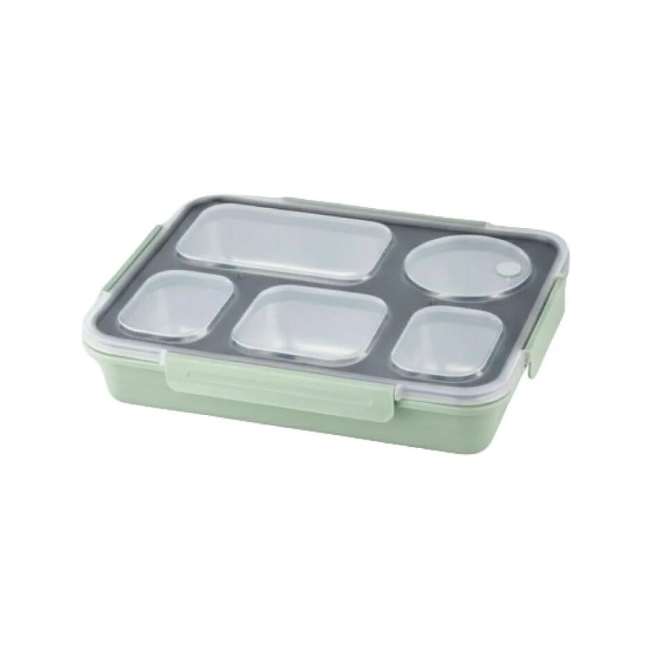 Vagonlife 1600 Ml 5 Bölmeli Paslanmaz Çelik Lunch Box