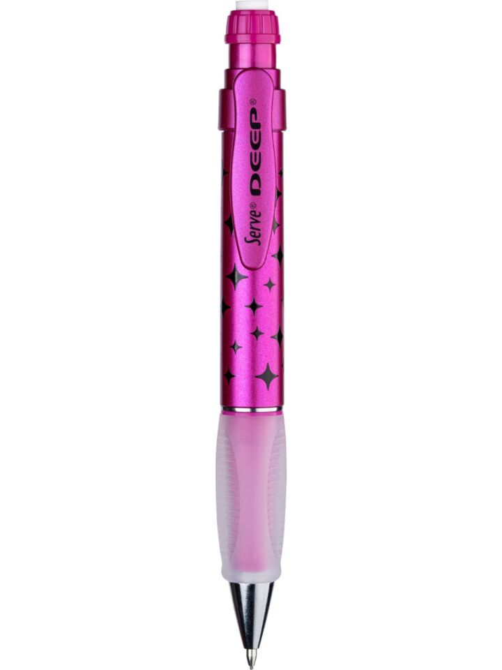 Serve Deep Mekanik Kurşun Kalem 07 Mm Desenli Metalik Pembe