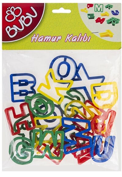 Bu-Bu Oyun Hamuru Kalıbı Harf 26 Parça