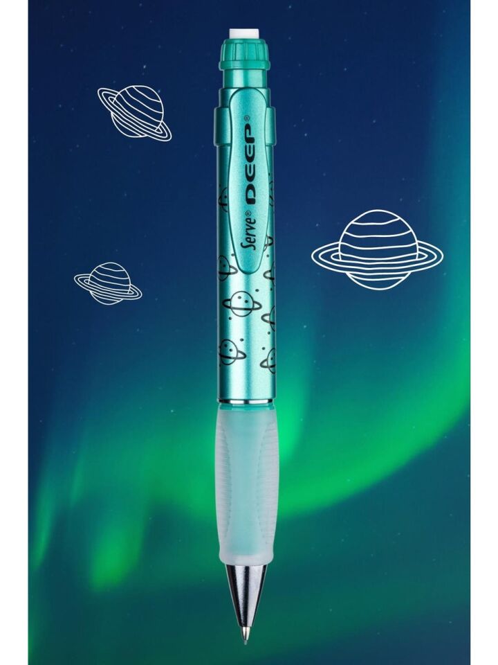 Serve Deep Mekanik Kurşun Kalem 07 Mm Desenli Metalik Yeşil