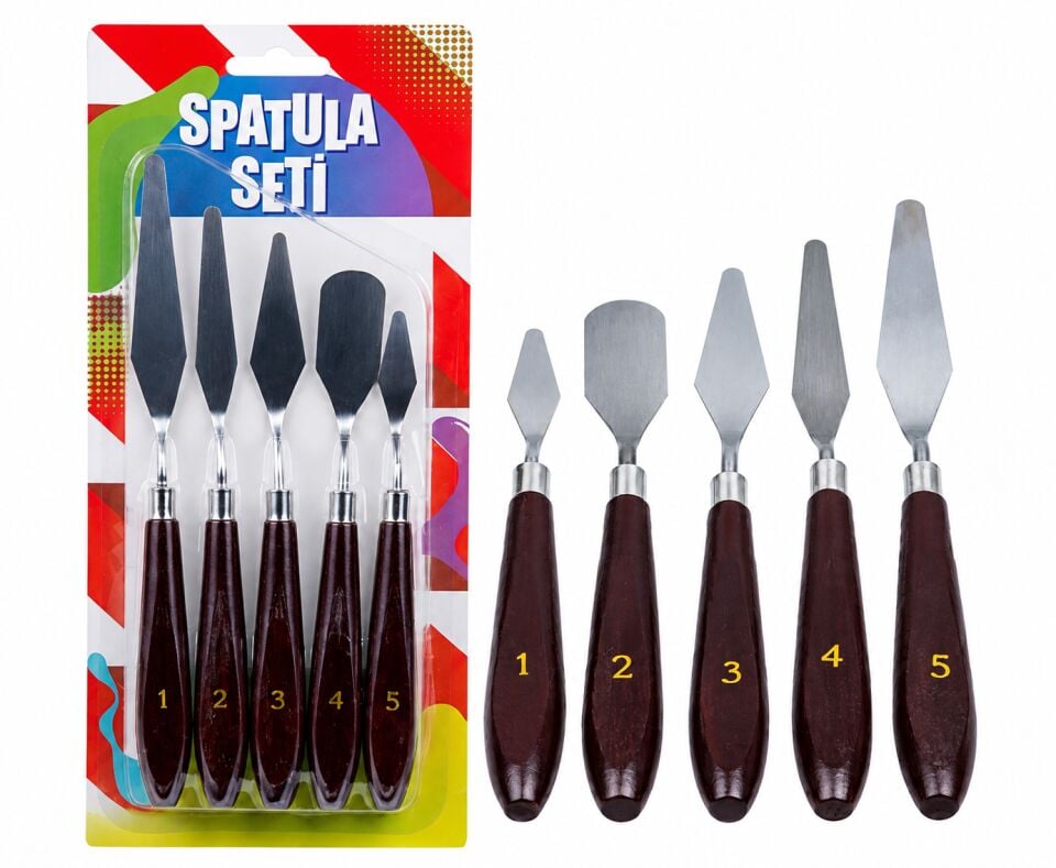 Emin İş Eğitimi Metal Spatula Seti 5 Li
