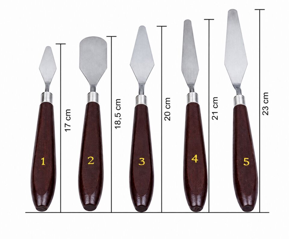 Emin İş Eğitimi Metal Spatula Seti 5 Li