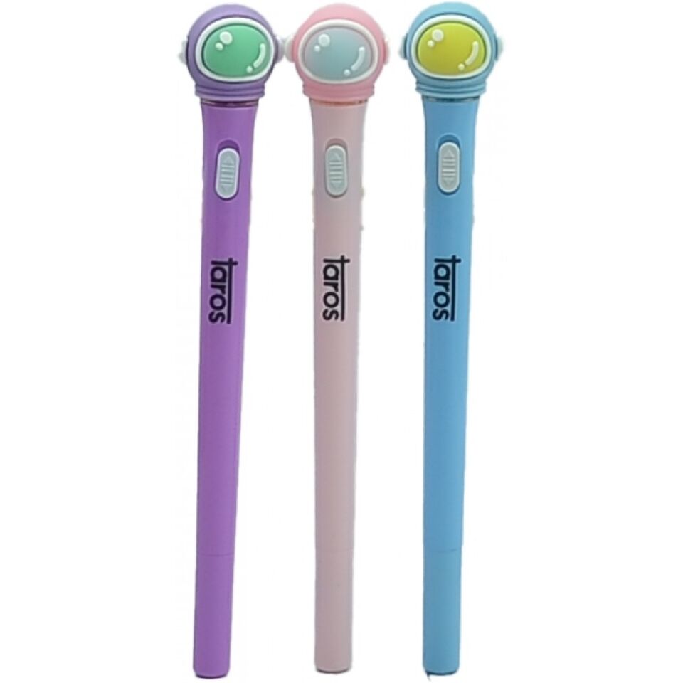 Taros Unick Color Astronot Işıklı Jel Kalem