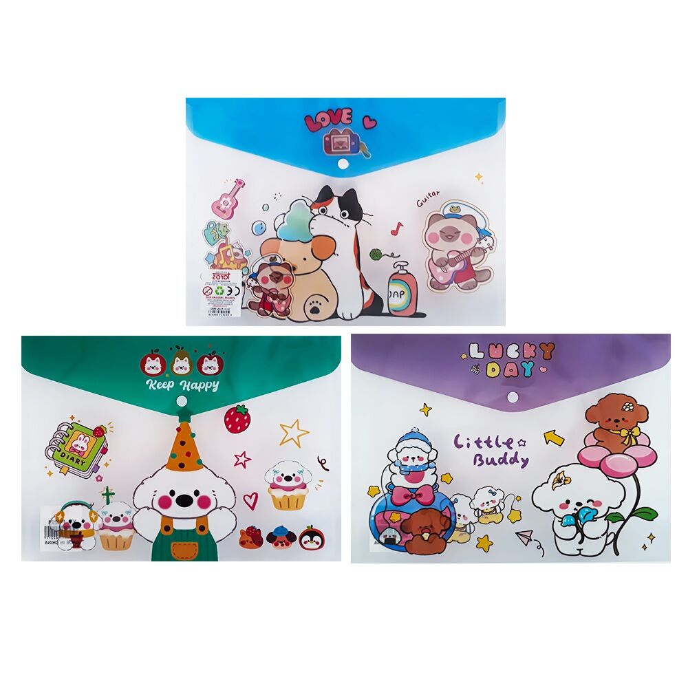 Taros Unick Color Love Cat A4 Çıt Çıt Dosya
