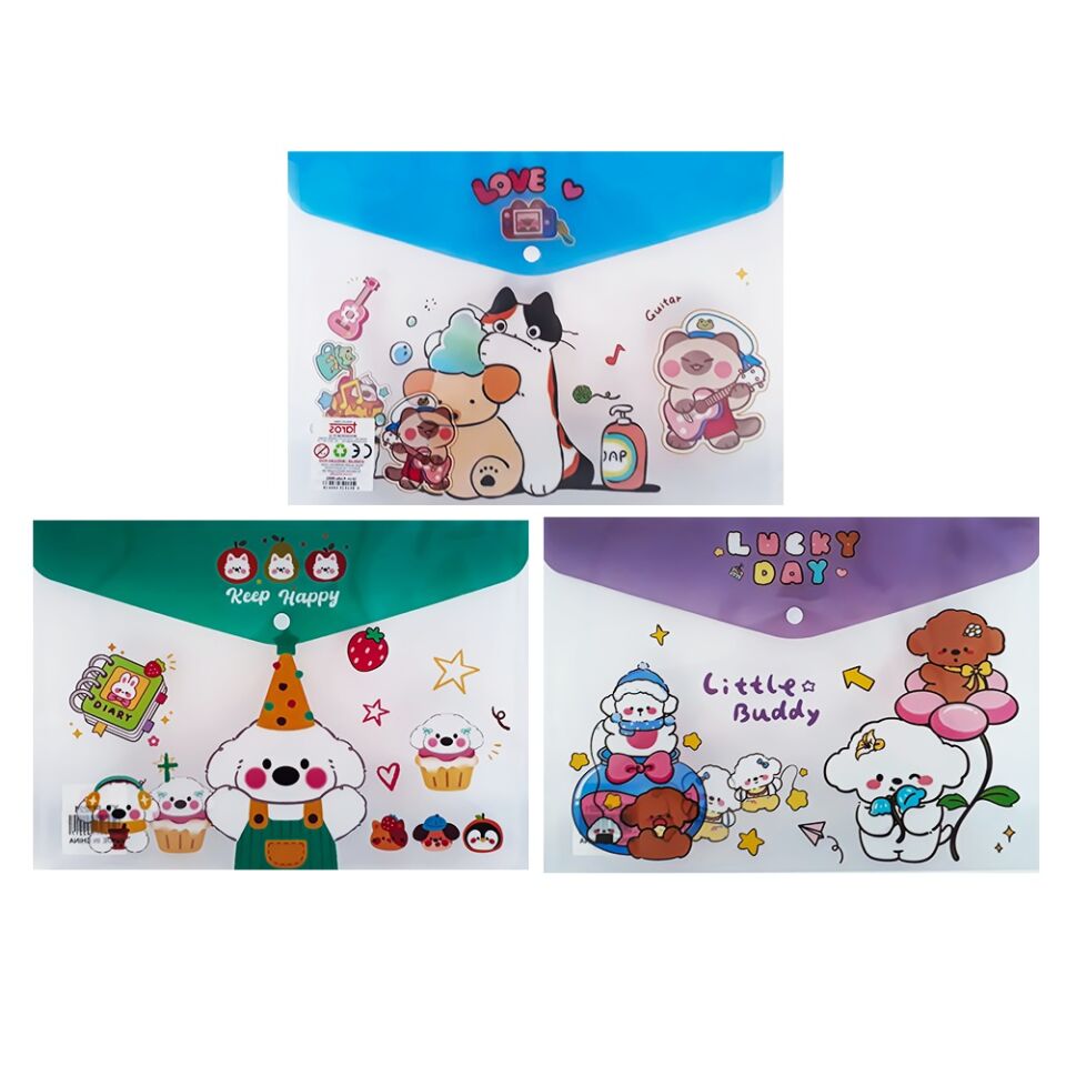 Taros Unick Color Love Cat A4 Çıt Çıt Dosya