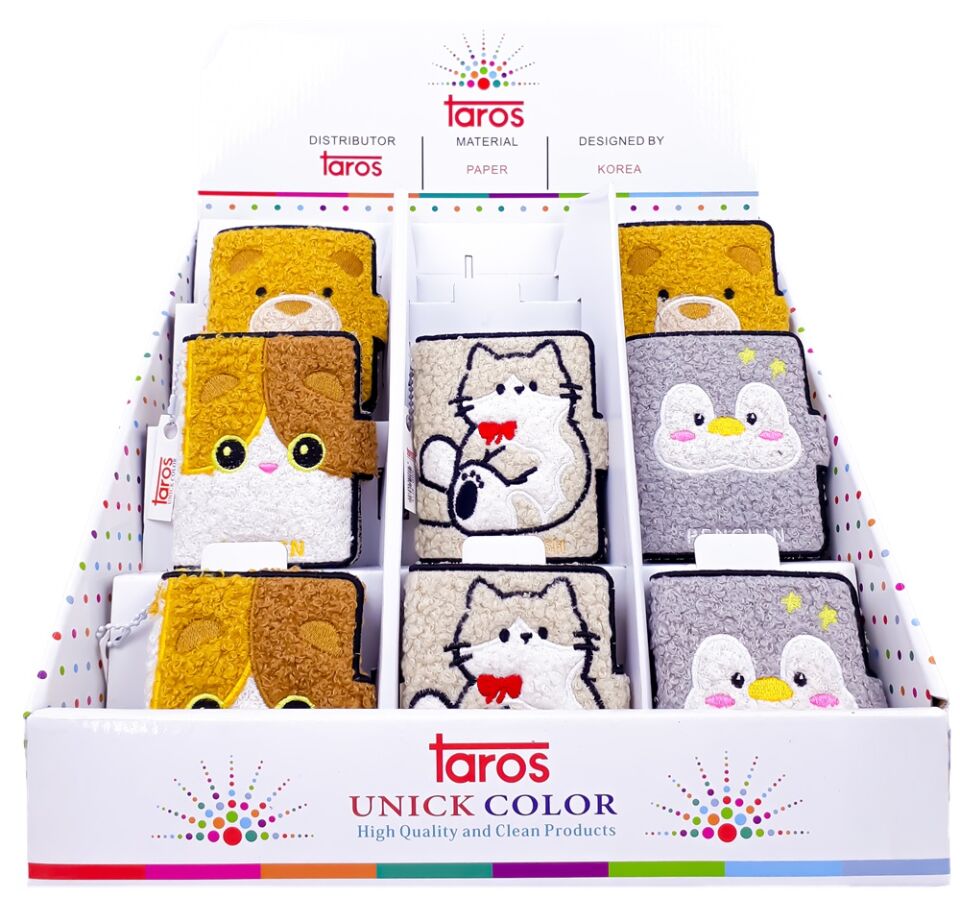 Taros Unick Color Peluş Not Defteri