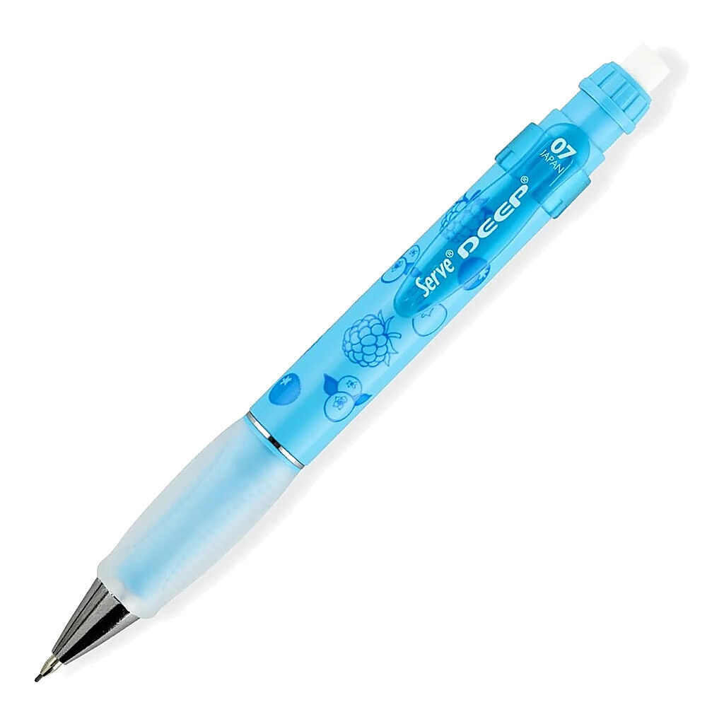 Serve Deep Mekanik Kurşun Kalem 0.7 Mm Fos Mavi Böğürtler