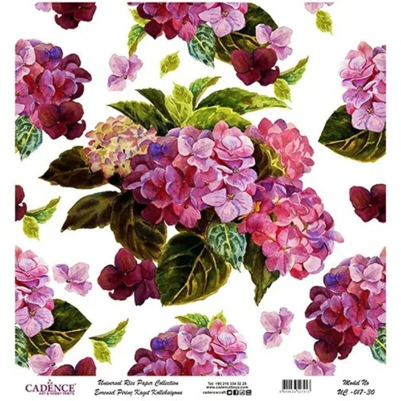 Cadence Evrensel Pirinç Kağıt Koleksiyon Beyaz Zemin Uc-017 30x30