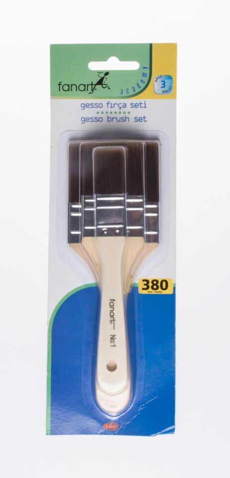 Fanart Academy Gesso Fırça Seti 3 Lü