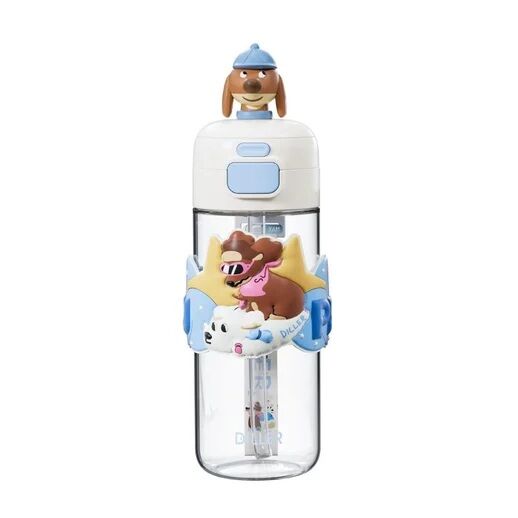 Diller 600 Ml Boyun Askılı Tritan Su  Matara Köpek