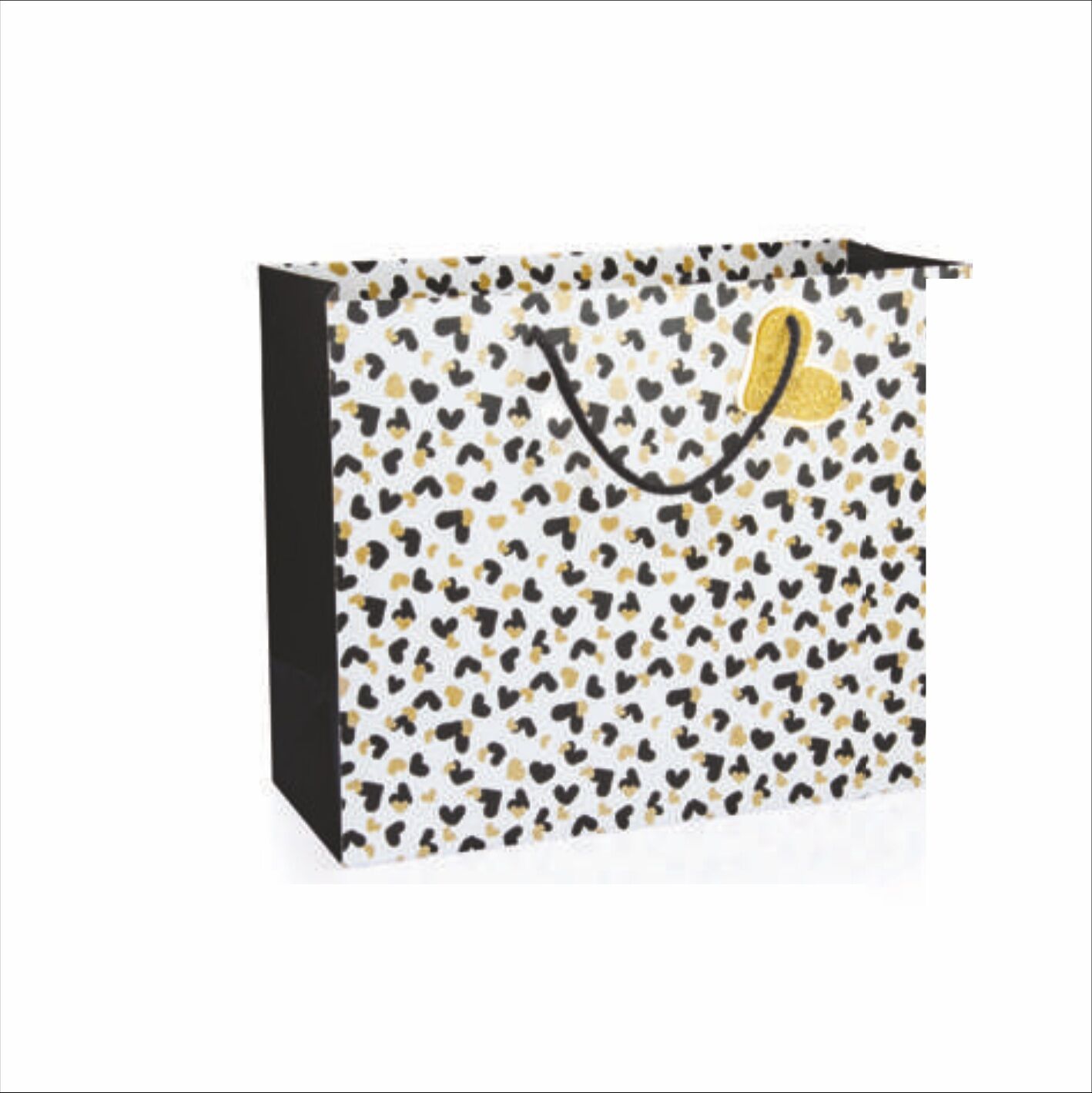 Gıpta Balck White Gold B6 Karton Çanta