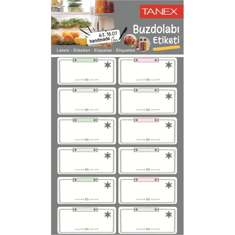 Tanex Mtc-401 Buzdolabı Etiket