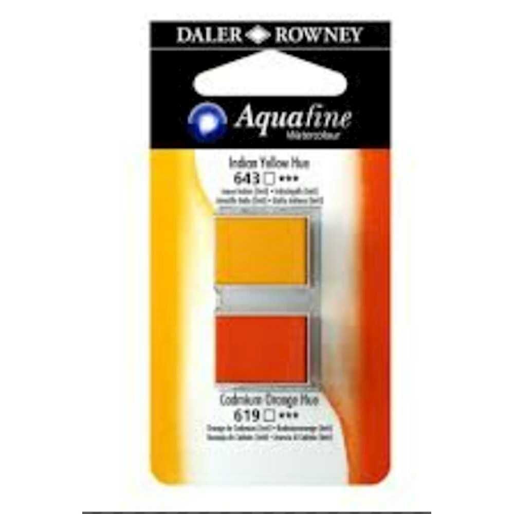 Daler Rowney Aquafıne H/P Set 3 Indıan Yellow Hue/Cad Orange H