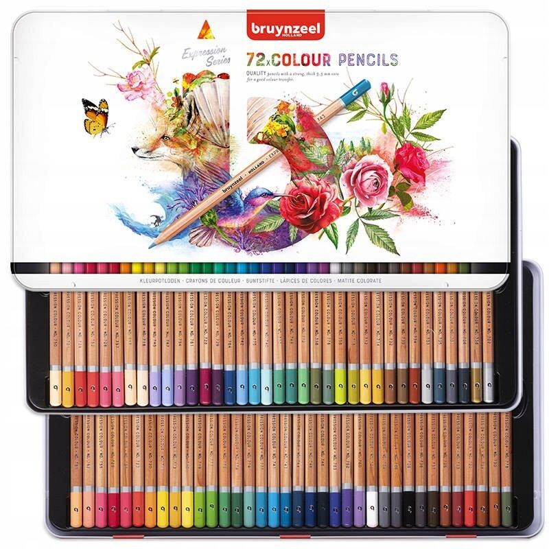 Bruynzeel Expression Colour 72 Li Kuru Kalem Boya Seti