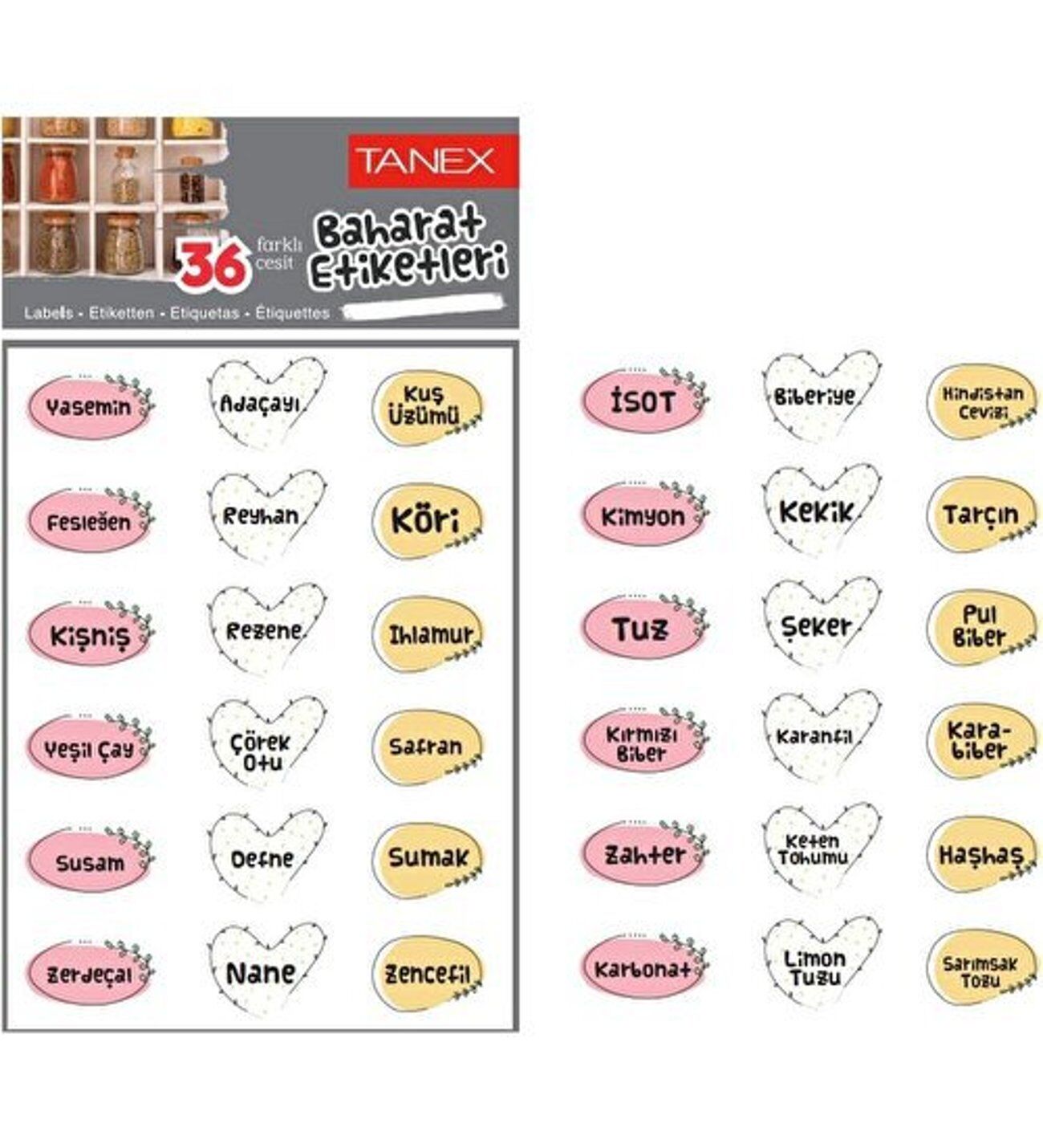 Tanex Mtc-604 Baharat Pp Opak Etiket