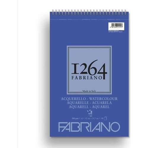 Fabriano 1264 W C Suluboya Defteri 300 Gr A5 20 Yaprak Spiralli