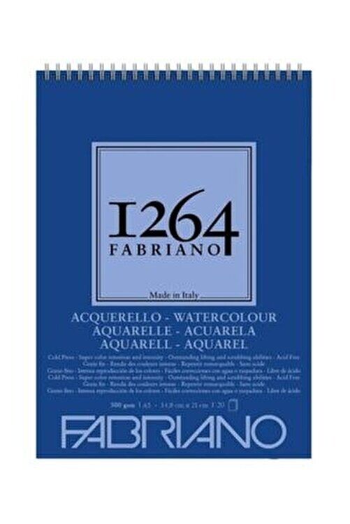 Fabriano 1264 W C Suluboya Defteri 300 Gr A5 20 Yaprak Spiralli