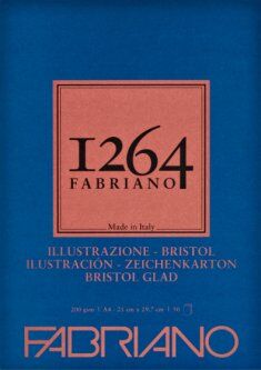 Fabriano 1264 Bristol Markör Bloğu 200 Gr A4 50 Yaprak