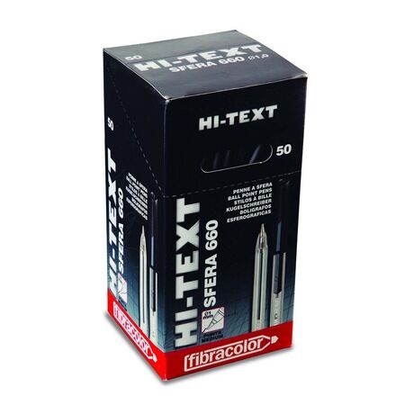 Hi-Text Tükenmez Kalem Siyah 1 Mm 50'Li