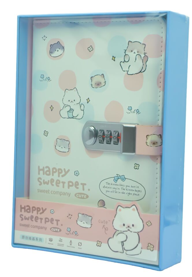 Taros Unick Color Happy Sweet Pet Şifreli Günlük
