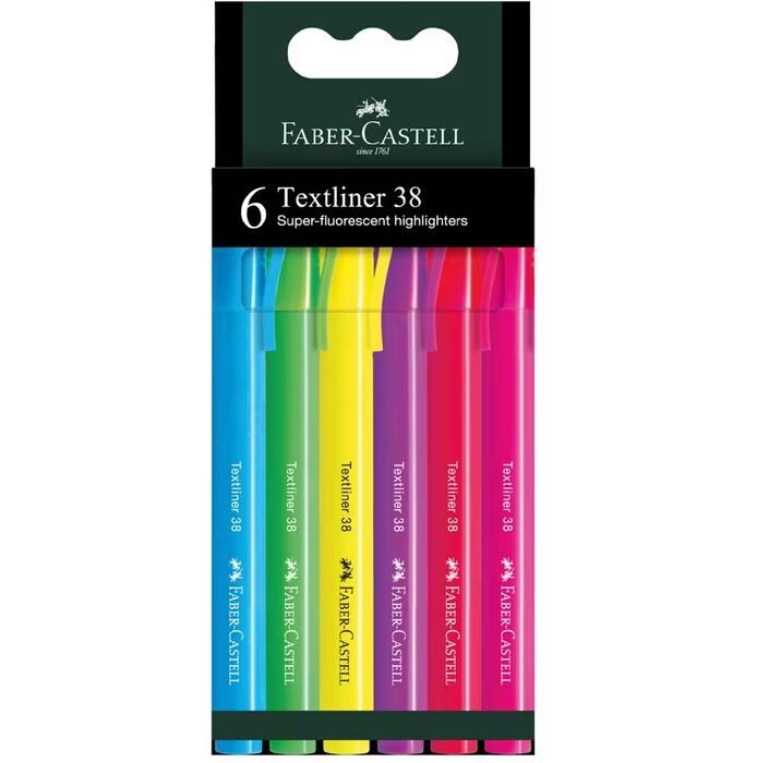 Faber-Castell Fosforlu Kalem 38 Neon 6 Lı Paket