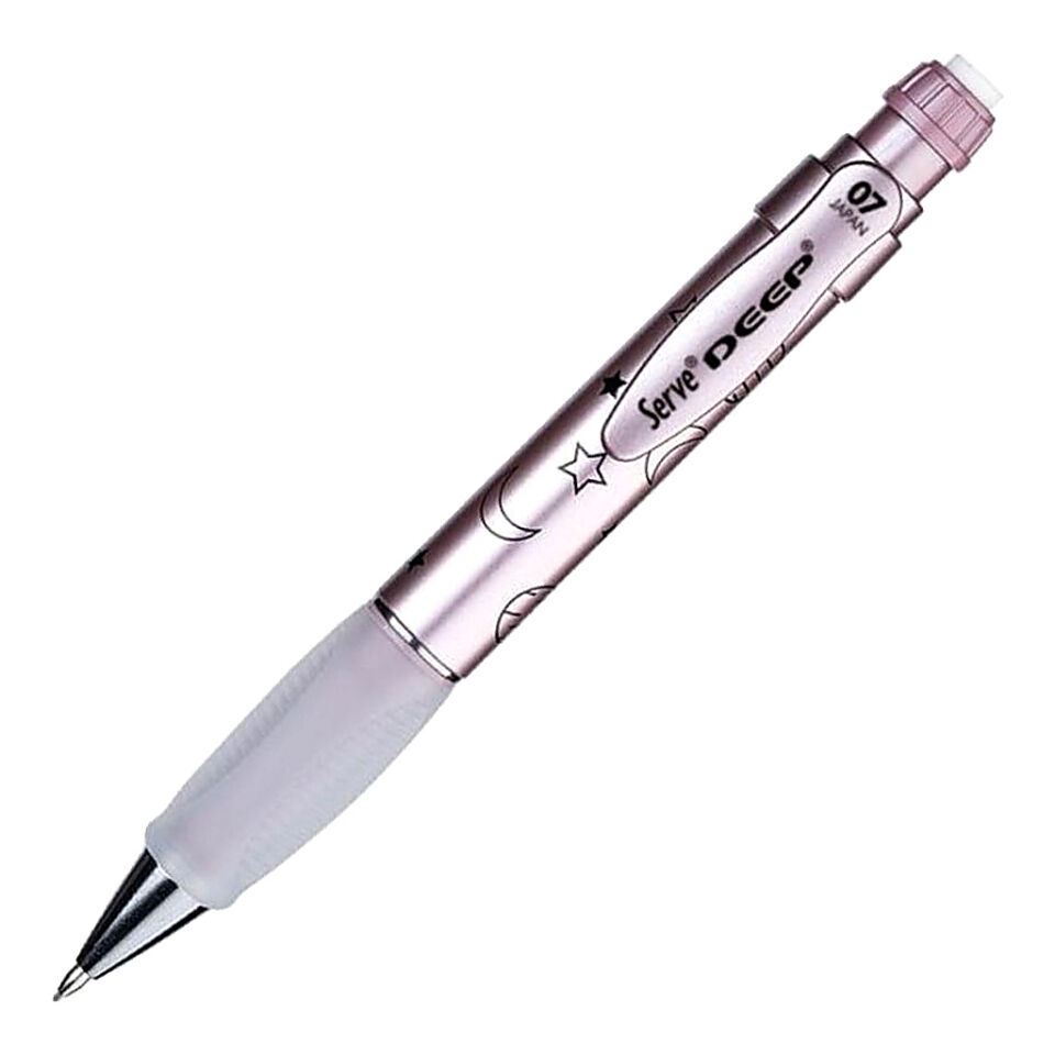 Serve Versatil Kalem Deep 0.7 Metalik Uzay Tema Roze Ay Yıldız