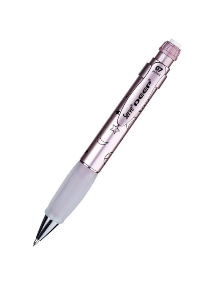 Serve Versatil Kalem Deep 0.7 Metalik Uzay Tema Roze Ay Yıldız
