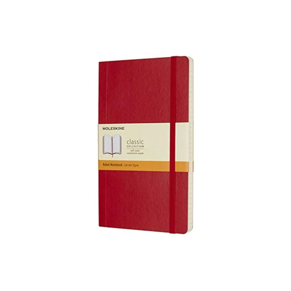 Moleskine Notebook Lg Rul S Red Soft