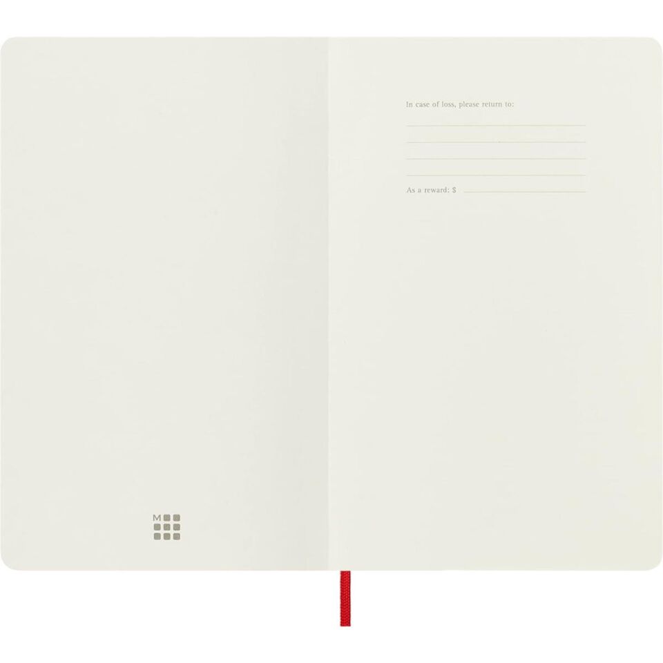 Moleskine Notebook Lg Rul S Red Soft