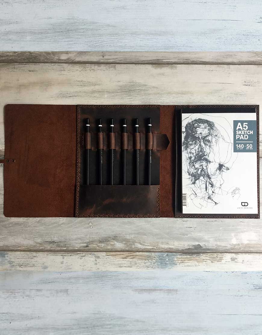 Südor Eskiz Kabı A5 Deri