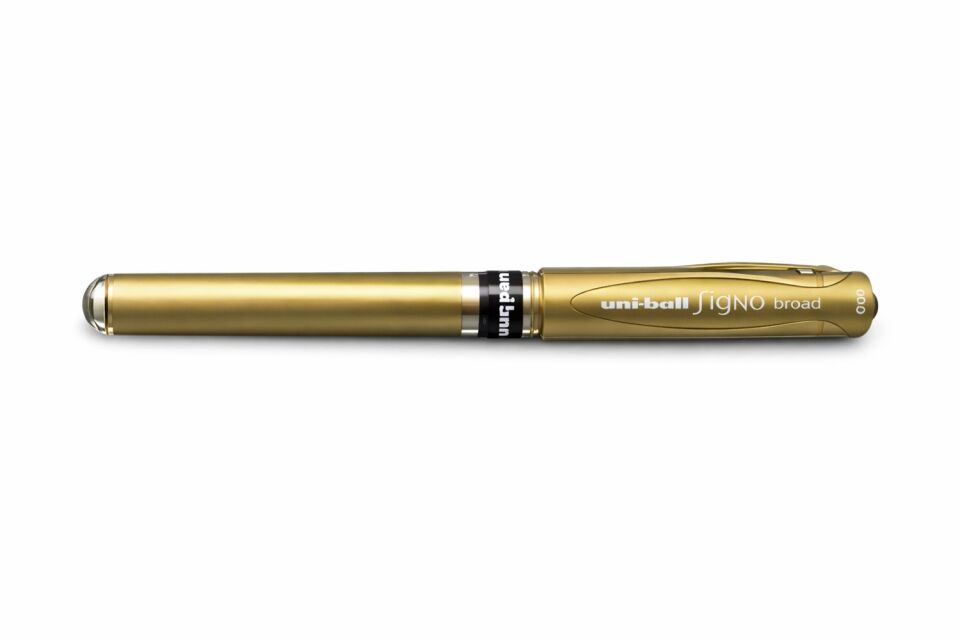 Uniball Signo Broad 1.0 Davetiye Kalemi Altın
