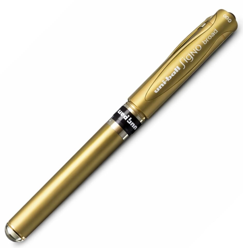 Uniball Signo Broad 1.0 Davetiye Kalemi Altın