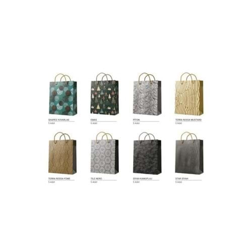 Gıpta Small Karton Çanta Seti 21X26 Cm