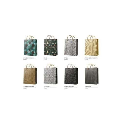 Gıpta Small Karton Çanta Seti 21X26 Cm