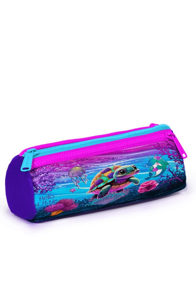 Yaygan Coral High Kalem Çanta Üç Bölmeli 22056