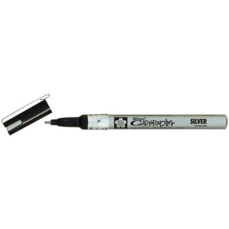 Sakura Pen-Touch Kaligrafi Kalemi Fine 1.8 Mm Gümü