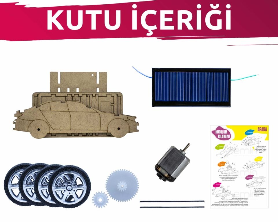 Emin İş Eğitimi Güneş Enerjili Araba
