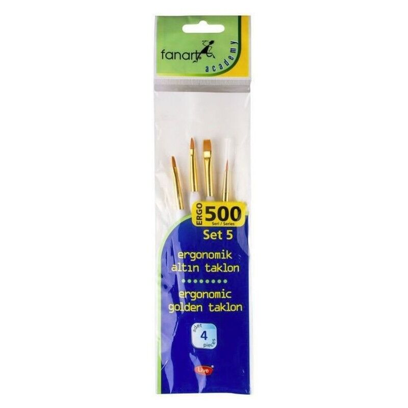 Fanart Academy Ergo 500 Seri Fırça Seti 5 4 Lü