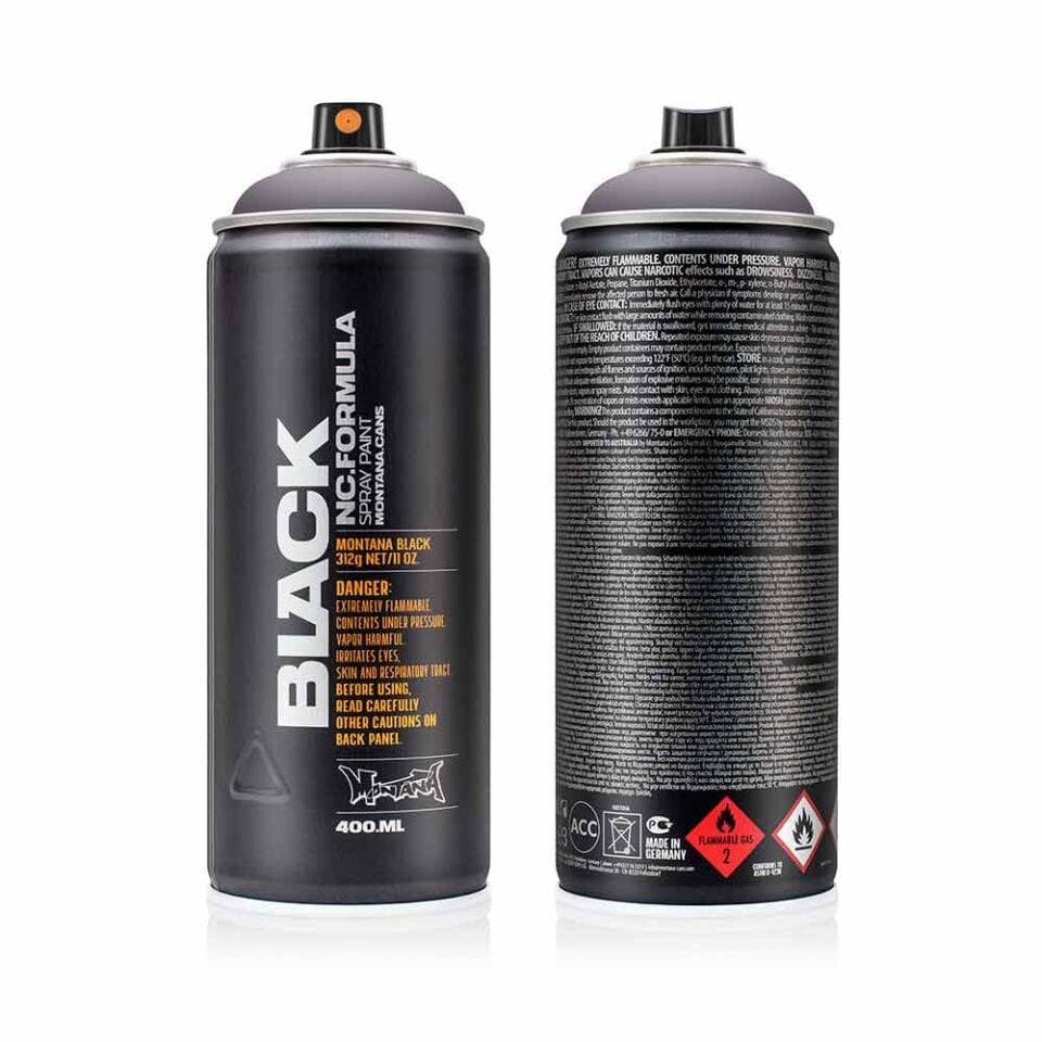 Montana Black Sprey Boya 400 Ml Nostradamus BLK7230