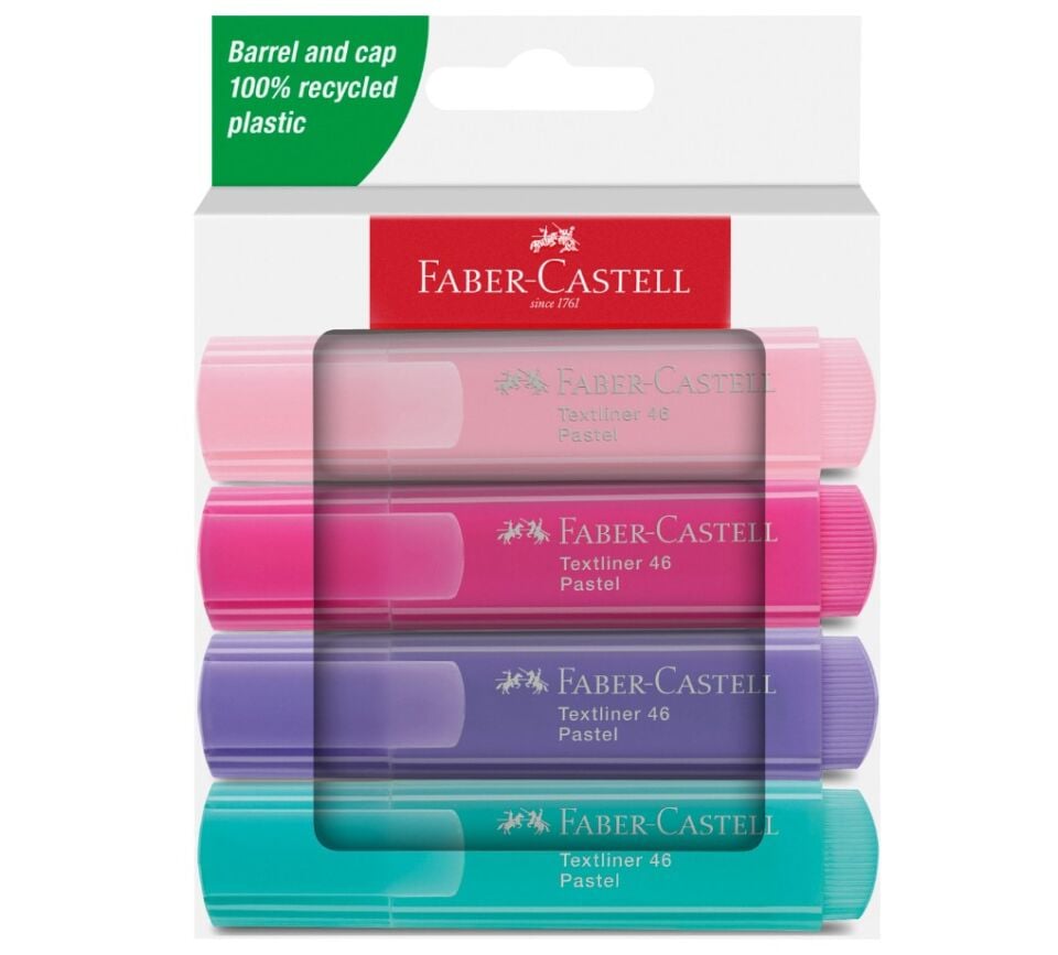 Faber-Castell Fosforlu Kalem 46 Pastel 4 Lü 2024