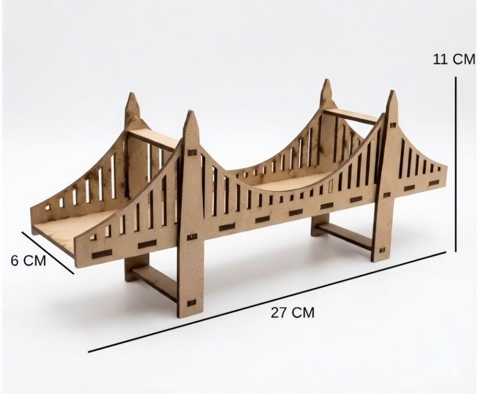 Emin İş Eğitimi 3D Köprü Ahşap Maket