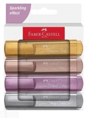 Faber-Castell Fosforlu Kalem 46 Metalikl 4 Lü 2024