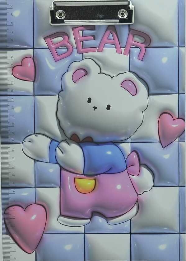 Taros Unick Color 3D Bear A4 Sekreterlik