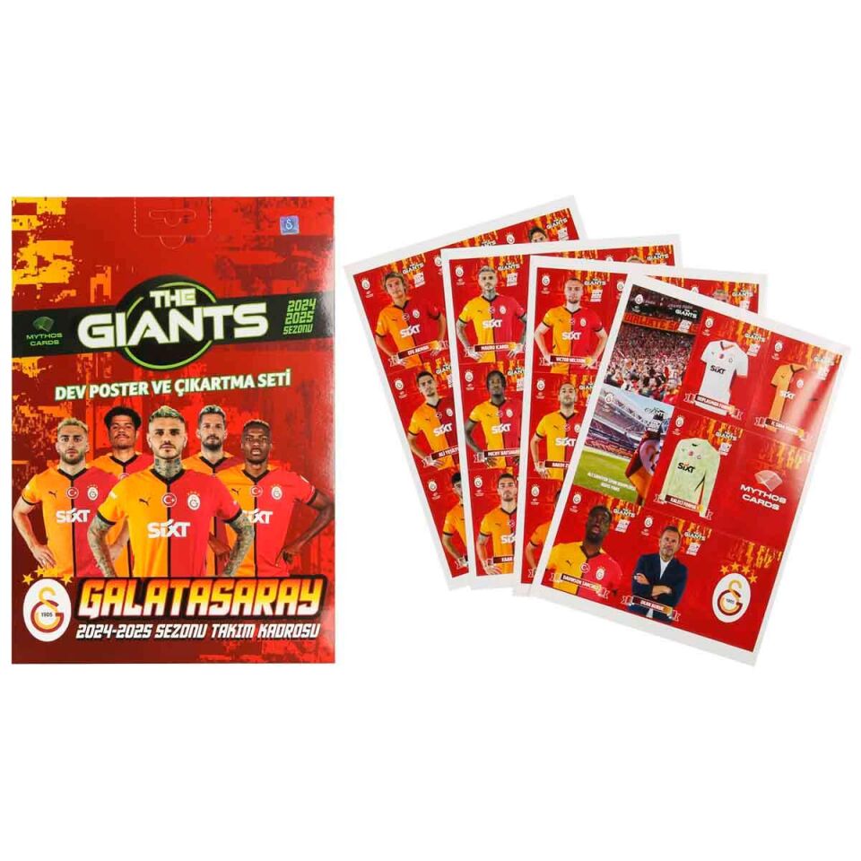 Galatasaray The Giants 24/25 Poster Ve Çıkartma Seti