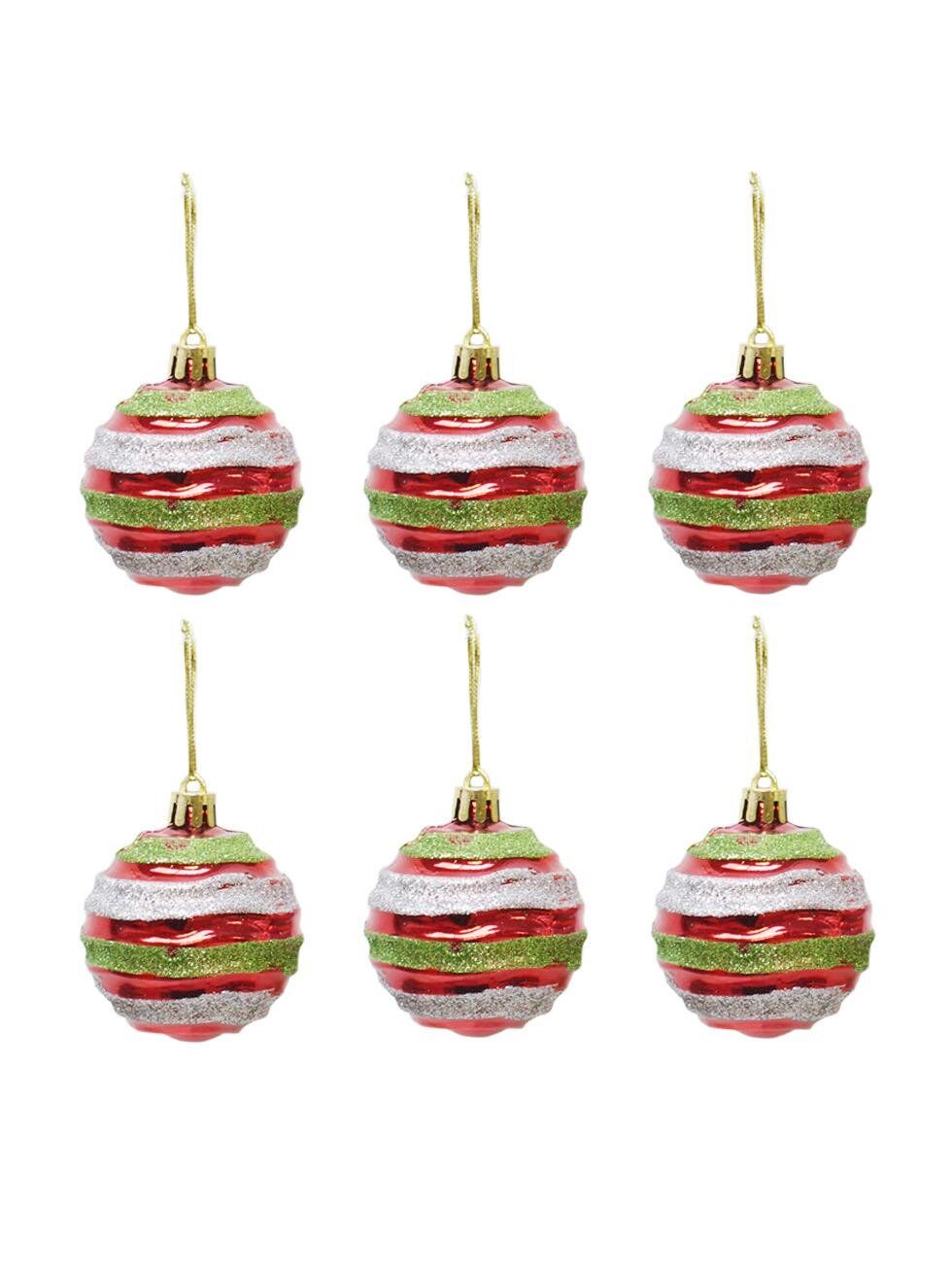 Astaş Kardan Adam Motifli Yılbaşı Topu 6 Cm 6 Lı