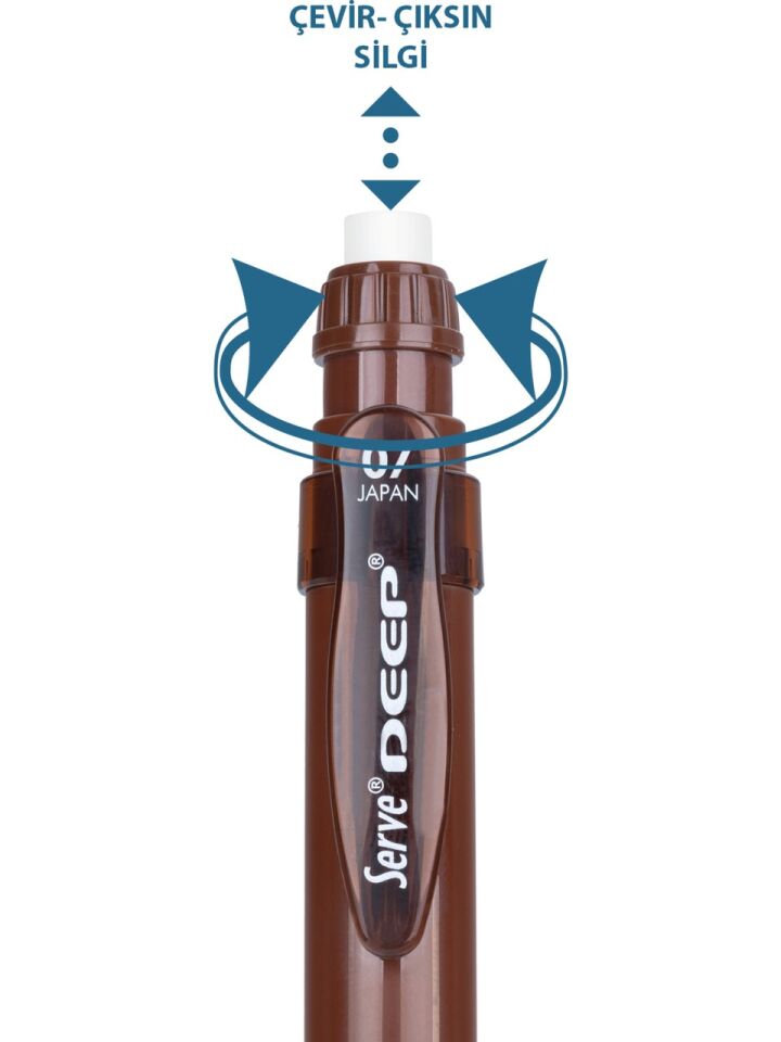 Serve Deep Mekanik Kurşun Kalem 07 Mm Kahverengi