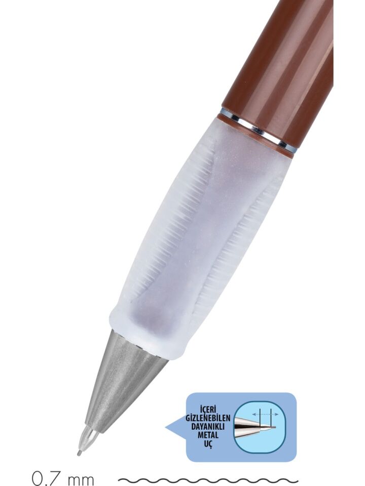 Serve Deep Mekanik Kurşun Kalem 07 Mm Kahverengi