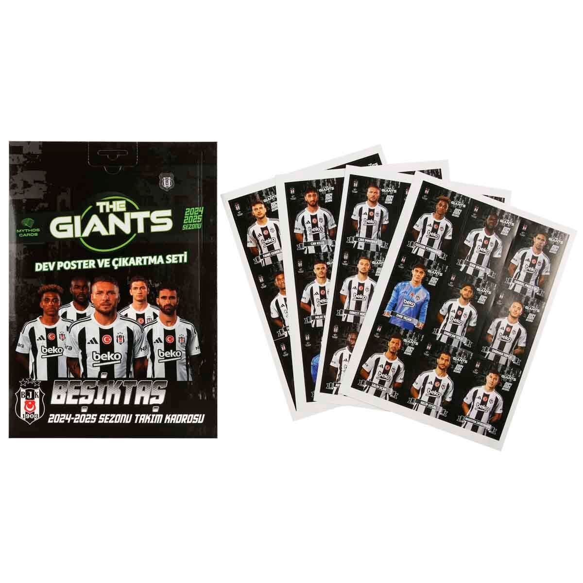 Beşiktaş The Gıants 24/25 Poster Ve Çıkartma Seti